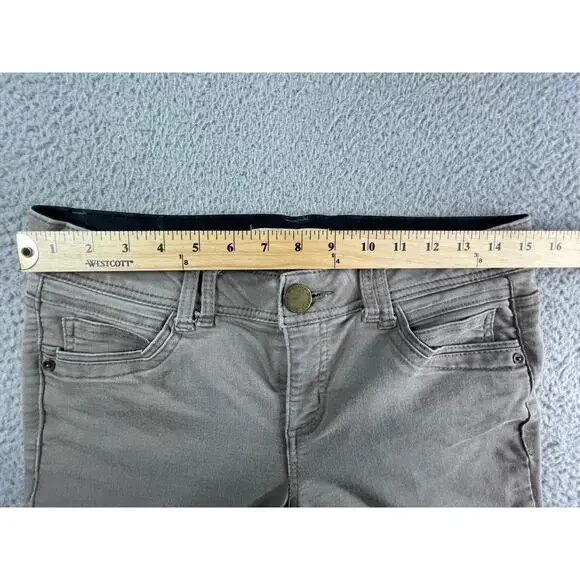 Democracy Pants Womens 6 Brown Khaki Mid Rise Straight Leg Ab Technology NWOT - Picture 5 of 8